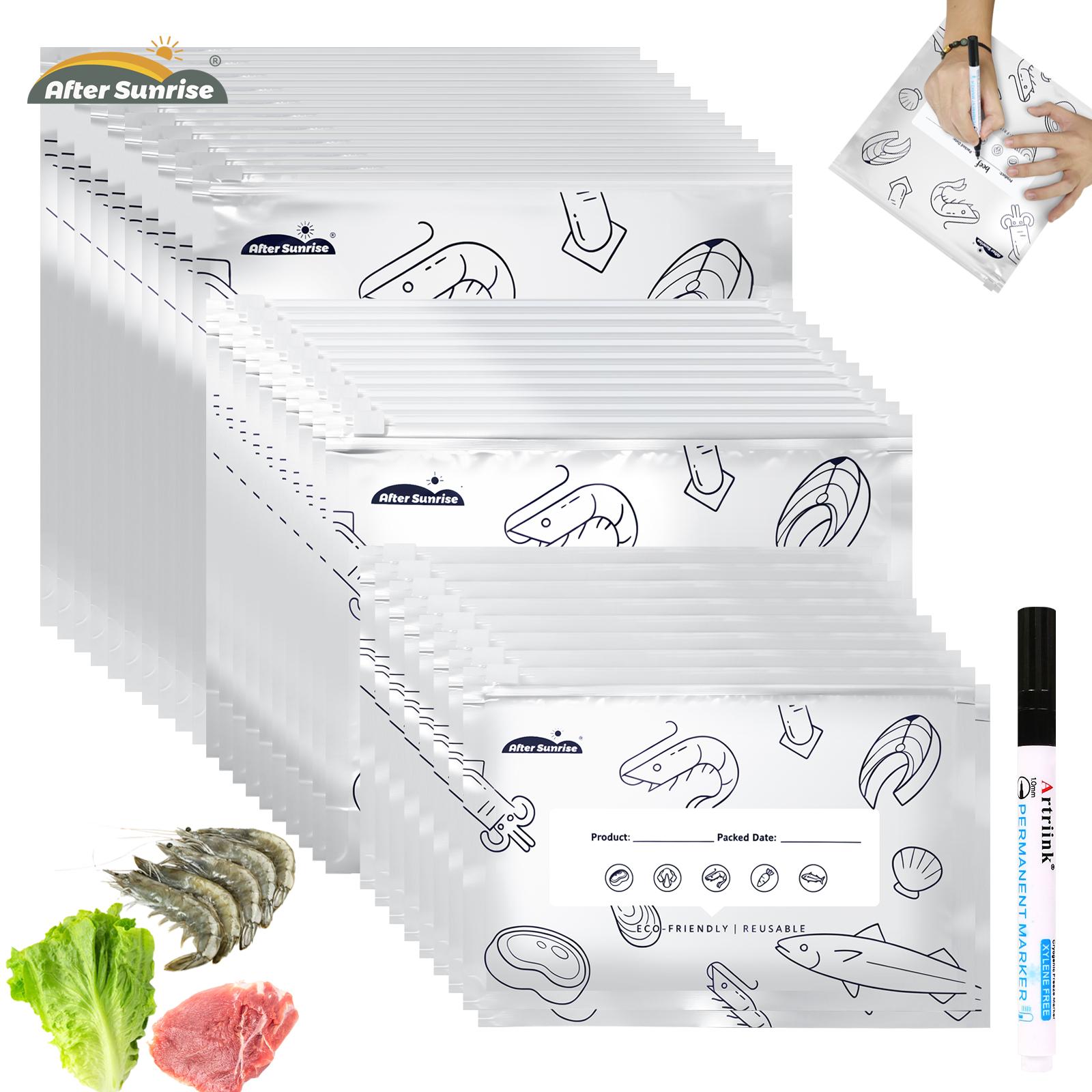 Food Storage Zipper - 【Aliments réfrigérés】Sacs de conservation refermables en