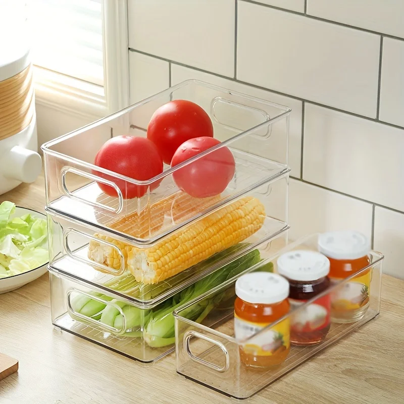 Food Storage No Plastic - Boîte de rangement transparente pour réfrigérateur