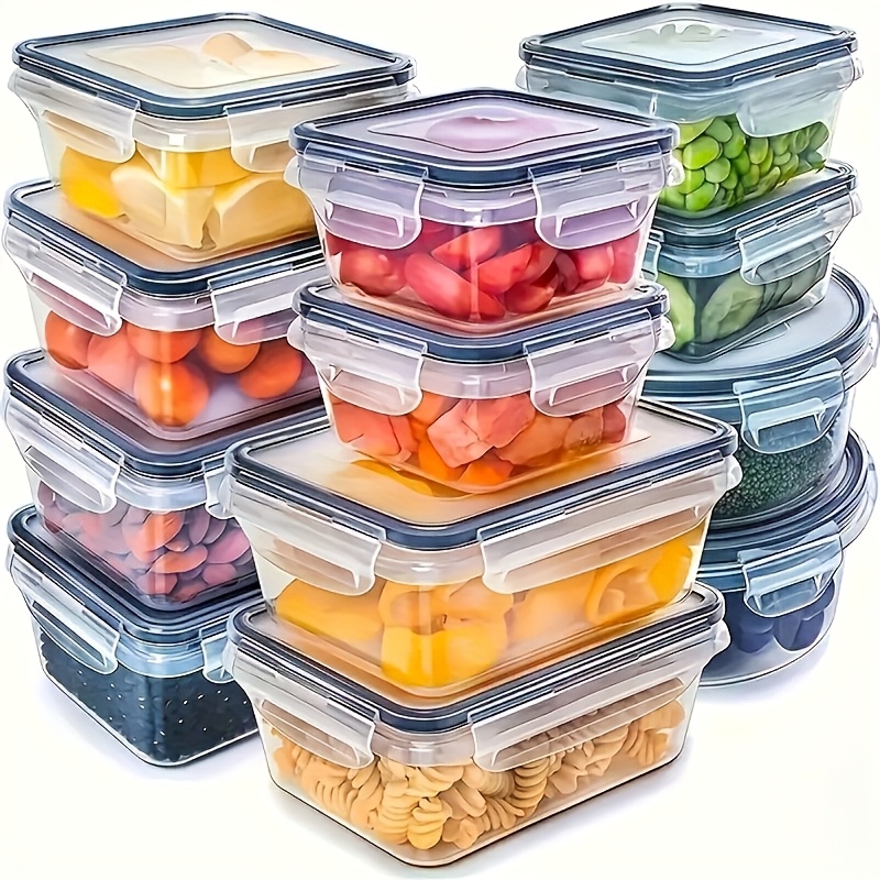 Food Storage Freezer Containers - Ensemble de 8 pièces comprenant 4
