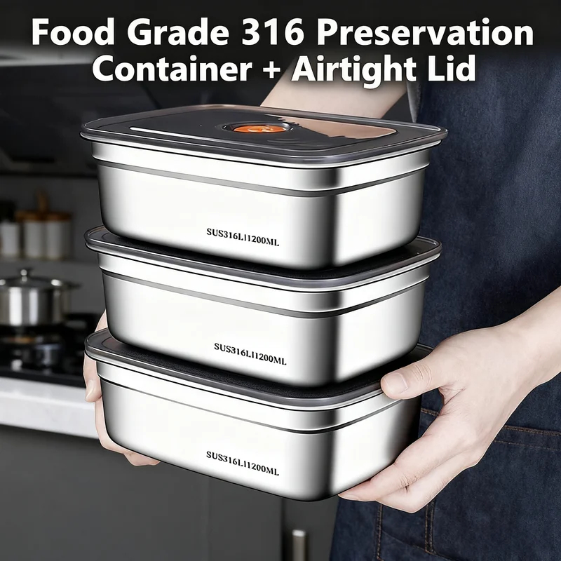 Boîte à bento en acier inoxyda - Food Storage Freezer Containers avis et prix
