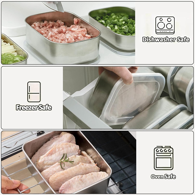 Contenants en acier inoxydable - Food Storage Containers avis et prix