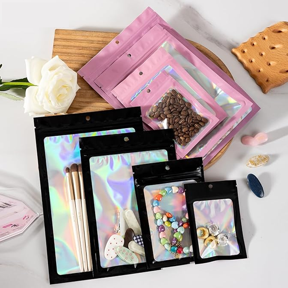 10-1000 pièces Sacs holographi - Food Storage Zipper avis et prix