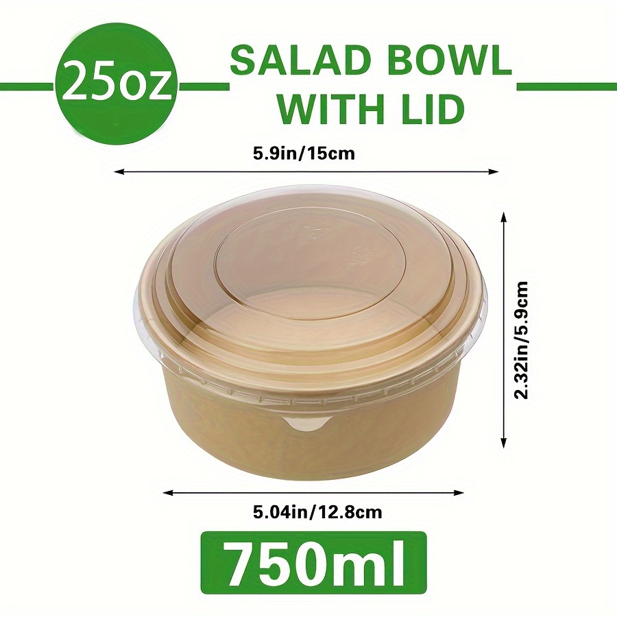 Bols en papier avec couvercles - Food Storage Heat avis et prix