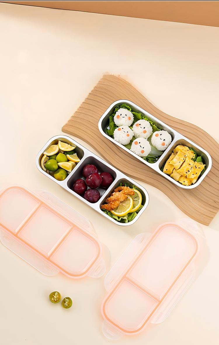 Boîte à lunch à trois comparti - Food Storage Lunch Box avis et prix